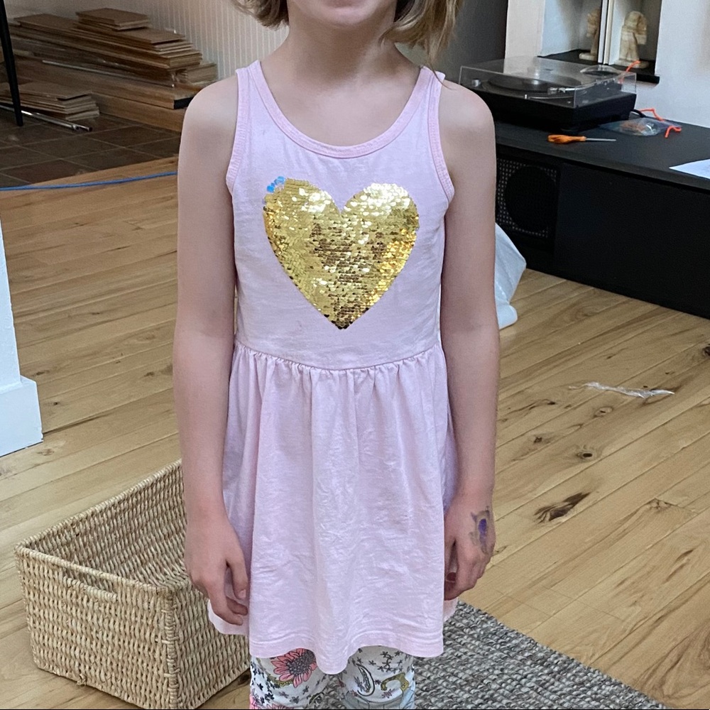 Gap Reversible Sequin Heart Dress